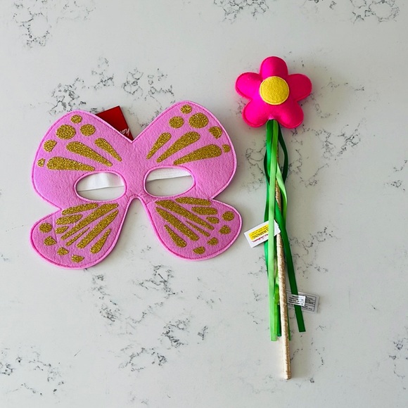 Hanna Andersson Butterfly Mask and Flower Wand - Picture 2 of 12